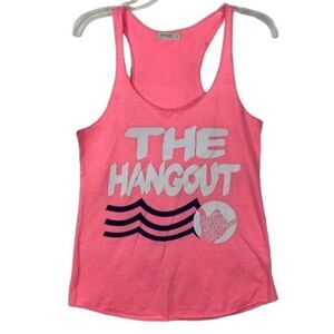 "The Hangout" Festival Tank -Bright Pink